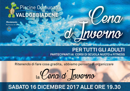 CENA D’INVERNO – SABATO 16 DICEMBRE 2017 ORE 19:30